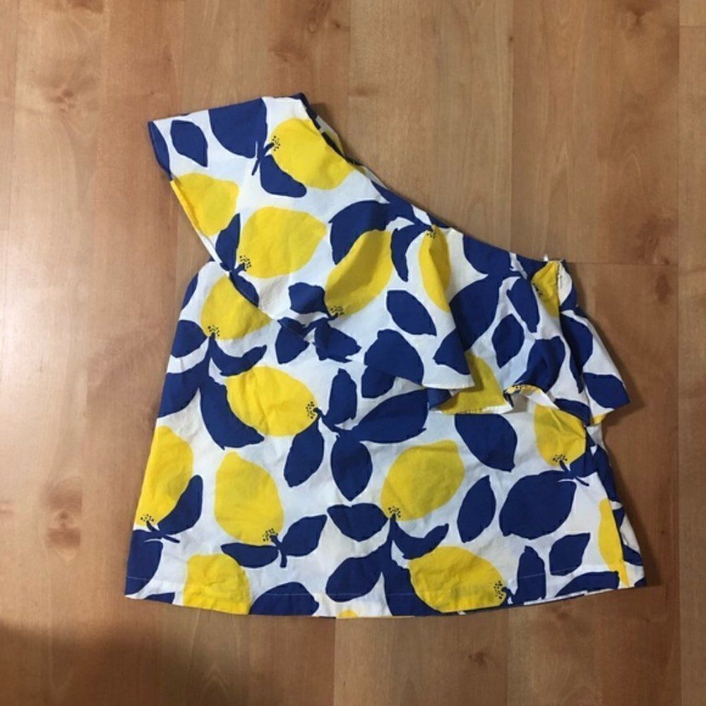 LOFT One Shoulder Ruffled Top